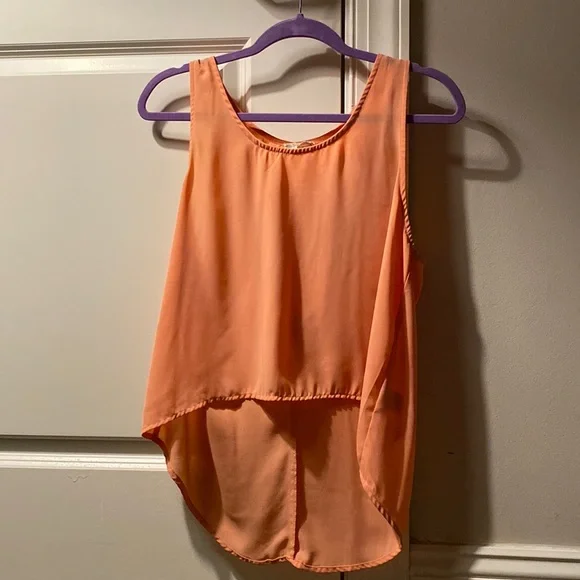 Kirra size L coral tank top in excellent condition - Picture 2 of 3
